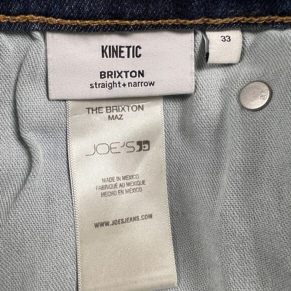 Joe's Jeans Brixton Straight & Narrow Jeans Kinetic Denim Size 33x30 - Picture 8 of 11